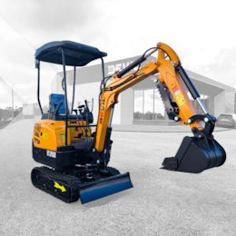Mini Escavadora HT12Pro 1200kg c/ Motor Koop e Braço Articulado