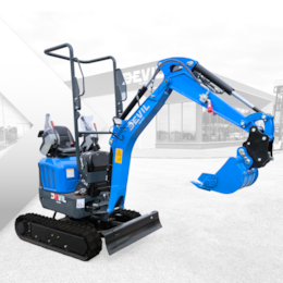Mini escavadora NDI312 BLUE EDITION 1300kg c/ Motor Kubota e Braço Articulado