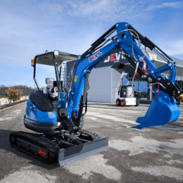 Mini Escavadora NDI340 BLUE EDITION 2700kg c/ Motor Kubota e Braço Articulado
