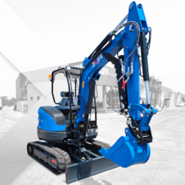 Mini Escavadora NDI355  BLUE EDITION 4000 kg c/ Motor Kubota e Braço Articulado