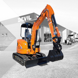 Mini Escavadora CDM6025  3000kg c/ Motor Yanmar de Canoplia