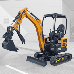 Mini Escavadora HT25C 2500kg Industrial c/ Motor Kubota e Braço Articulado