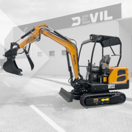 Mini Escavadora HT22 2000kg c/ Motor Laidong e Braço Articulado