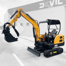 Mini Escavadora HT30 3000kg c/ Motor Kubota e Braço Articulado
